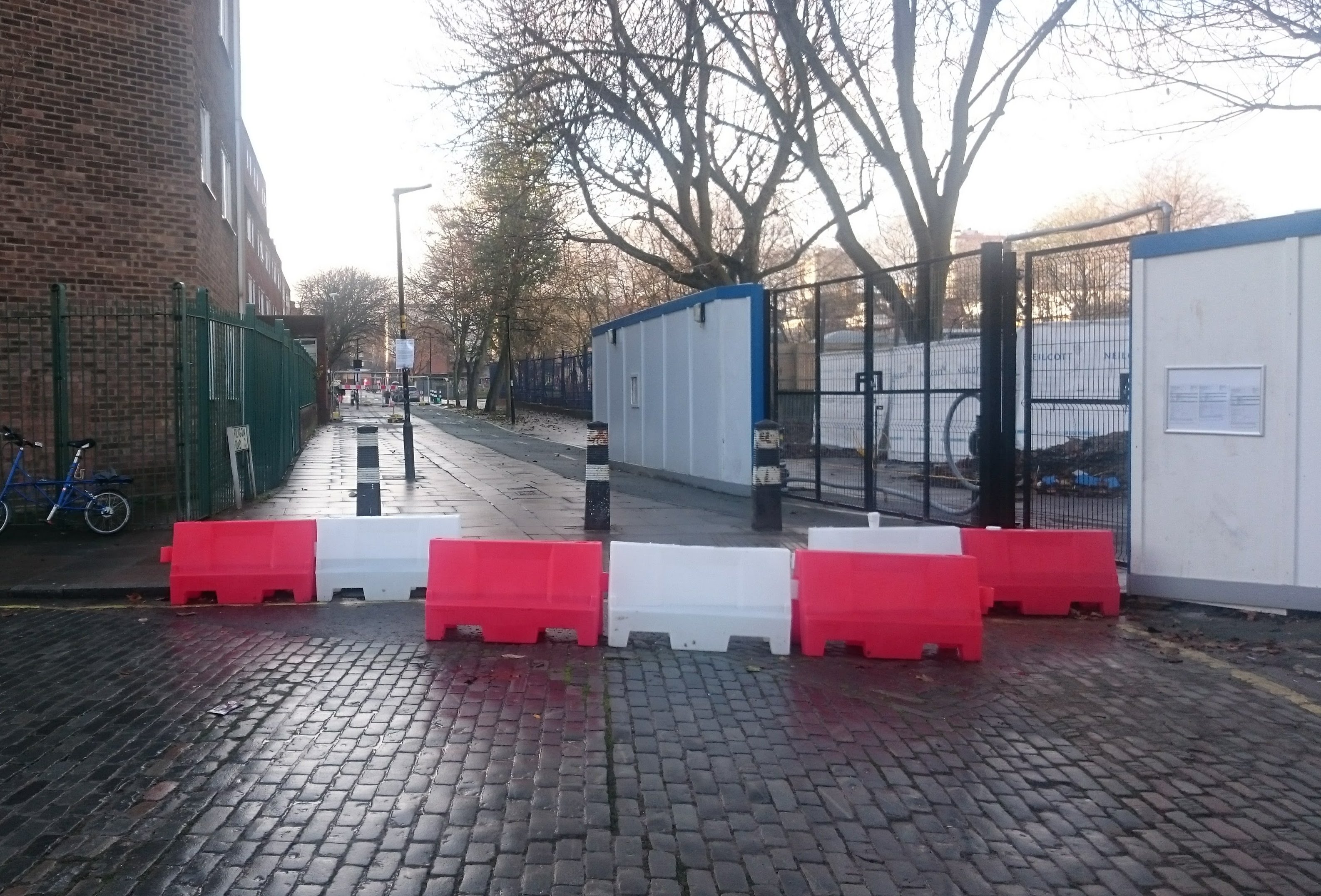 Somers Town Cycle Route – still substantially blocked