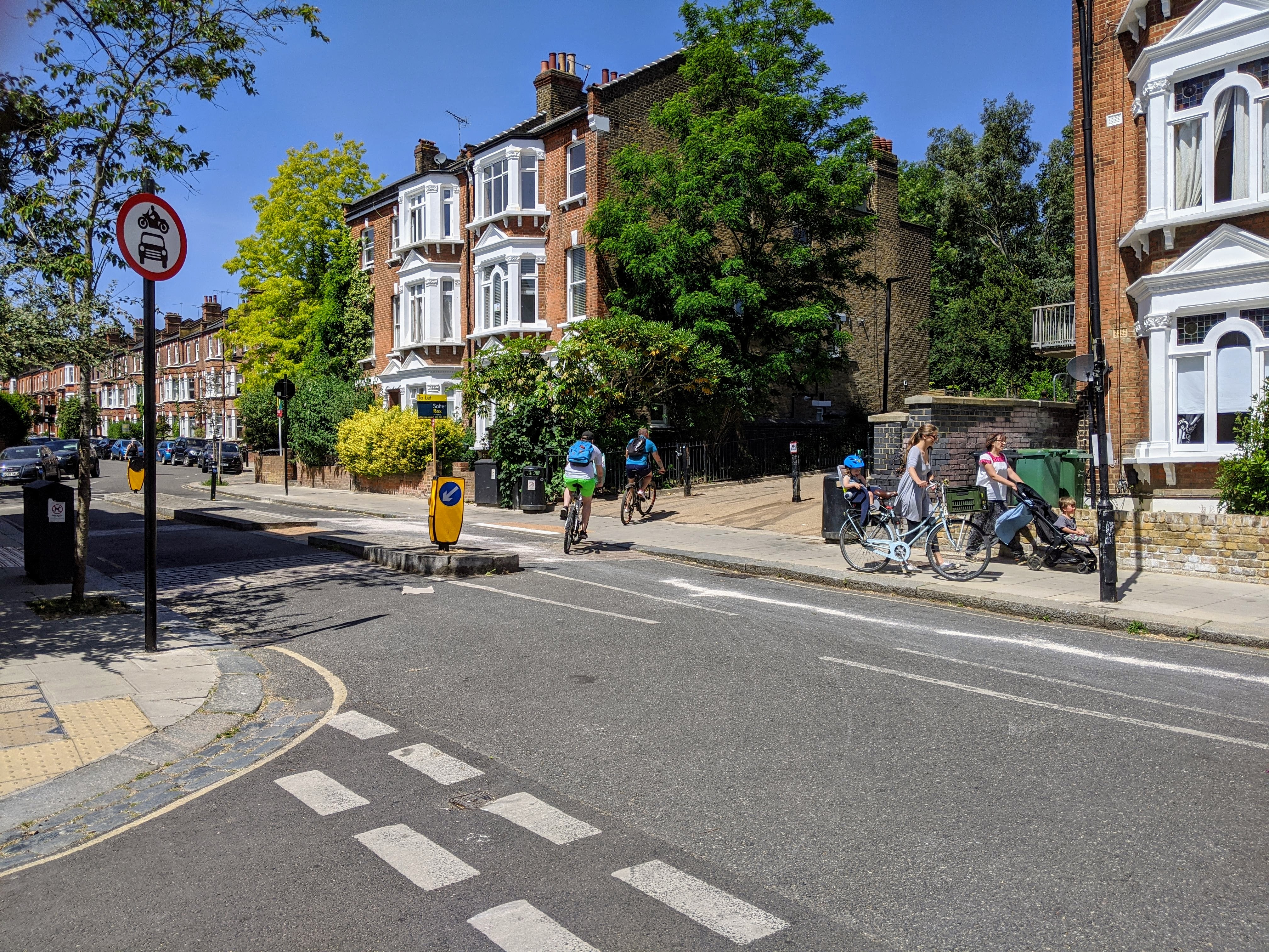 Five point closures and a pair of pop-up cycle lanes